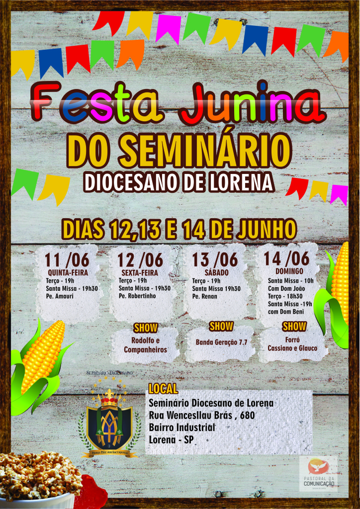 Cartaz festa junina seminario