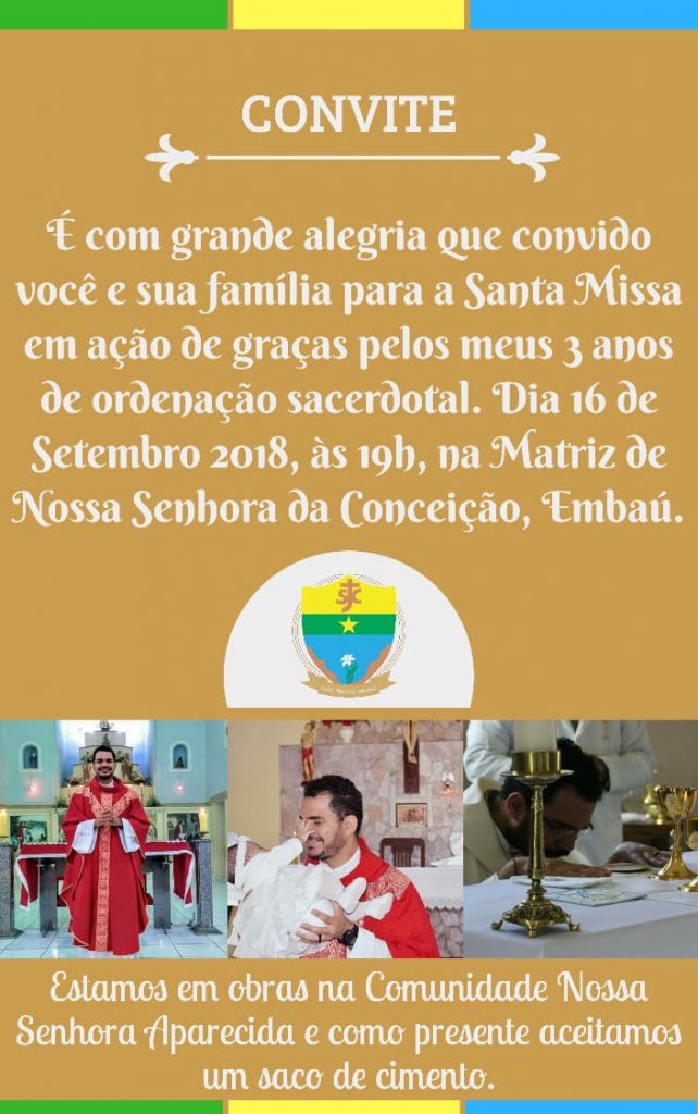 Missa Em Ação De Graças Pelo Aniversário Sacerdotal Do Pe Flávio Sjc Diocese De Lorena 2047